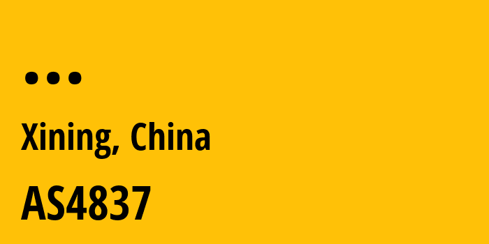 Информация о провайдере CNC-Group-CHINA169-Qinghai-Province-Network AS4837 CHINA UNICOM China169 Backbone: все IP-адреса, network, все айпи-подсети