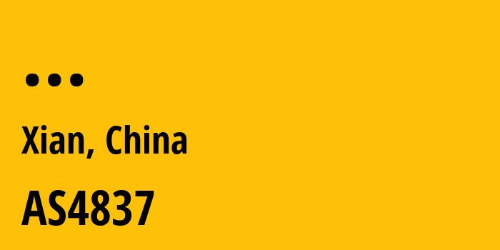 Информация о провайдере CNC-Group-CHINA169-Shannxi-Province-Network AS4837 CHINA UNICOM China169 Backbone: все IP-адреса, network, все айпи-подсети