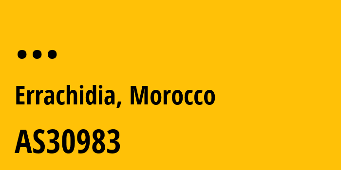 Информация о провайдере CNRST-Centre-National-pour-la-Recherche-Scientifique-et-Technique AS30983 CNRST (Centre National pour la Recherche Scientifique et Technique): все IP-адреса, network, все айпи-подсети