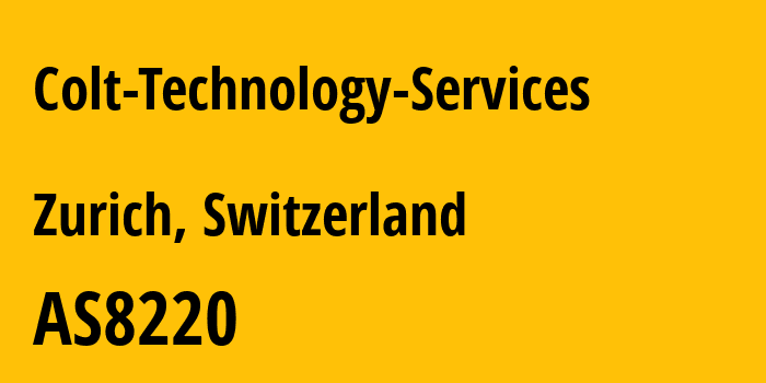 Информация о провайдере Colt-Technology-Services AS8220 COLT Technology Services Group Limited: все IP-адреса, network, все айпи-подсети