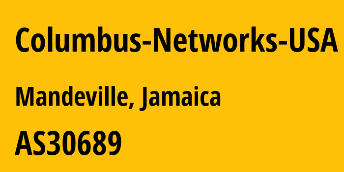 Информация о провайдере Columbus-Networks-USA AS30689 FLOW: все IP-адреса, network, все айпи-подсети