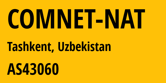 Информация о провайдере COMNET-NAT AS43060 IPLUS LLC: все IP-адреса, network, все айпи-подсети