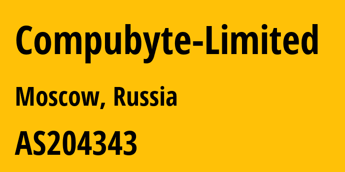 Информация о провайдере Compubyte-Limited AS204343 Compubyte Limited: все IP-адреса, network, все айпи-подсети