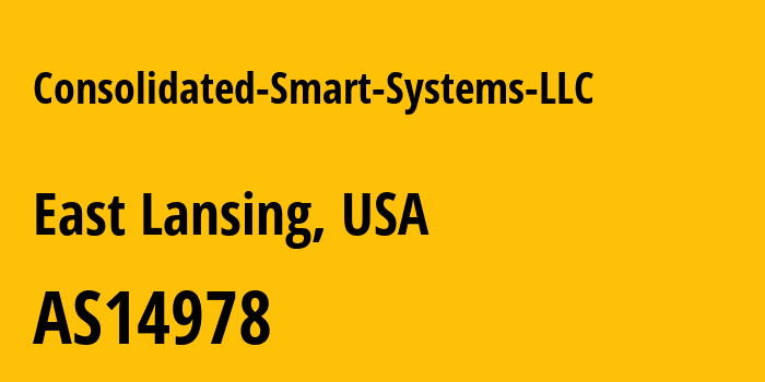 Информация о провайдере Consolidated-Smart-Systems-LLC AS14978 Consolidated Smart Systems LLC: все IP-адреса, network, все айпи-подсети