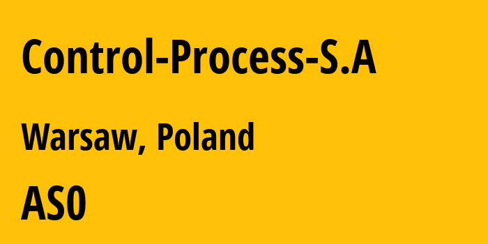 Информация о провайдере Control-Process-S.A : все IP-адреса, network, все айпи-подсети