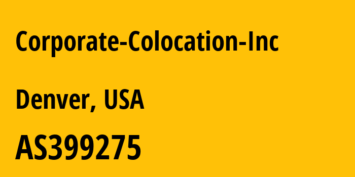 Информация о провайдере Corporate-Colocation-Inc AS205220 RHC Hosting: все IP-адреса, network, все айпи-подсети