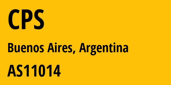 Информация о провайдере CPS AS11014 CPS: все IP-адреса, network, все айпи-подсети
