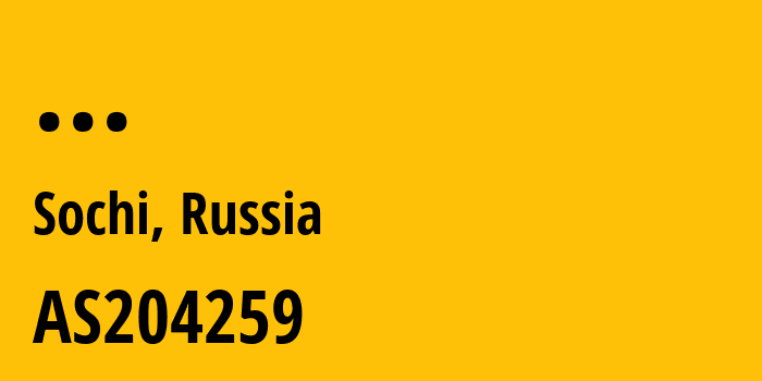 Информация о провайдере CrimeaCom-South-LLC-Customers-Pool-KAMETA-LCC AS204259 KAMETA LLC: все IP-адреса, network, все айпи-подсети