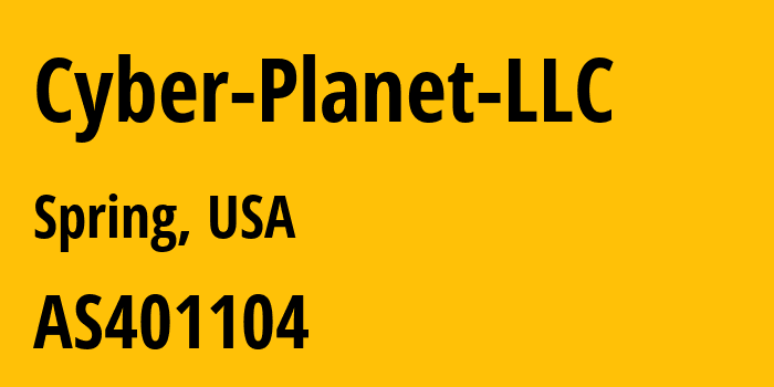 Информация о провайдере Cyber-Planet-LLC AS401104 Cyber Planet LLC: все IP-адреса, network, все айпи-подсети