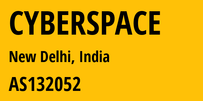 Информация о провайдере CYBERSPACE AS132052 NIL-36C, Malviya Nagar: все IP-адреса, network, все айпи-подсети