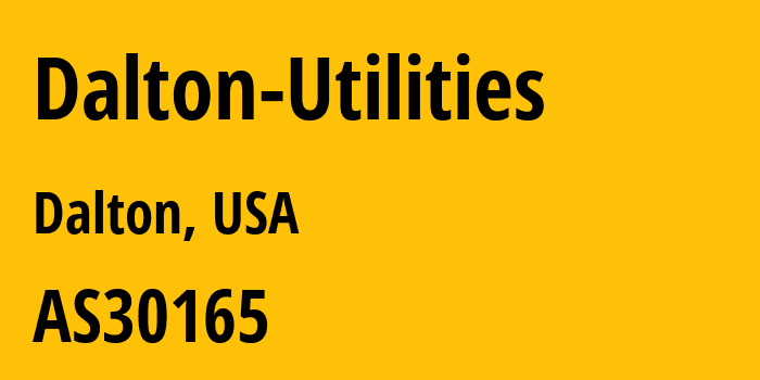 Информация о провайдере Dalton-Utilities AS30165 Dalton Utilities: все IP-адреса, network, все айпи-подсети