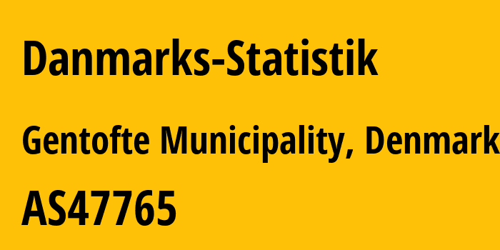 Информация о провайдере Danmarks-Statistik AS47765 Danmarks Statistik: все IP-адреса, network, все айпи-подсети