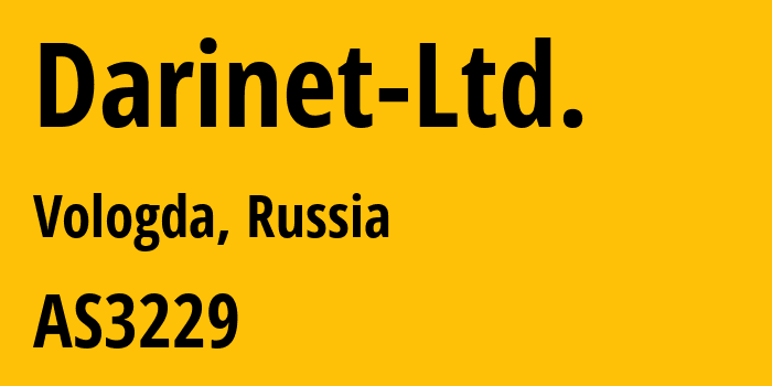 Информация о провайдере Darinet-Ltd. AS3229 Darinet Ltd.: все IP-адреса, network, все айпи-подсети