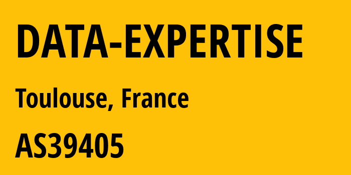 Информация о провайдере DATA-EXPERTISE AS39405 Eurofiber France SAS: все IP-адреса, network, все айпи-подсети