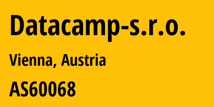 Информация о провайдере Datacamp-s.r.o. AS60068 Datacamp Limited: все IP-адреса, network, все айпи-подсети