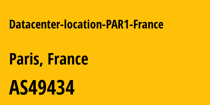 Информация о провайдере Datacenter-location-PAR1-France AS49434 FBW NETWORKS SAS: все IP-адреса, network, все айпи-подсети