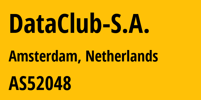 Информация о провайдере DataClub-S.A. AS52048 SIA RixHost: все IP-адреса, network, все айпи-подсети