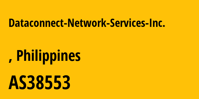 Информация о провайдере Dataconnect-Network-Services-Inc. AS38553 Dataconnect Network Services Inc.: все IP-адреса, network, все айпи-подсети