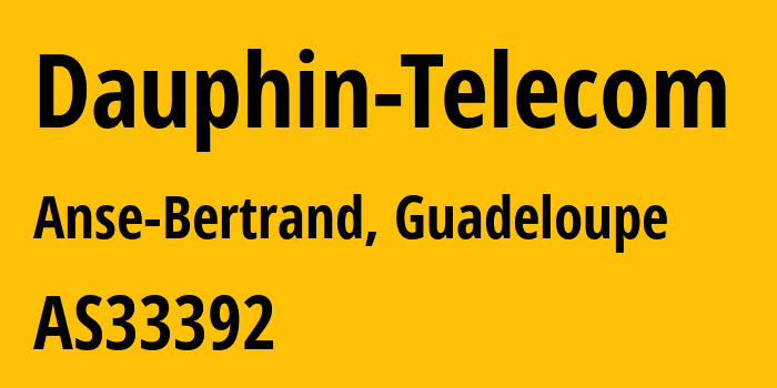 Информация о провайдере Dauphin-Telecom AS33392 Dauphin Telecom: все IP-адреса, network, все айпи-подсети