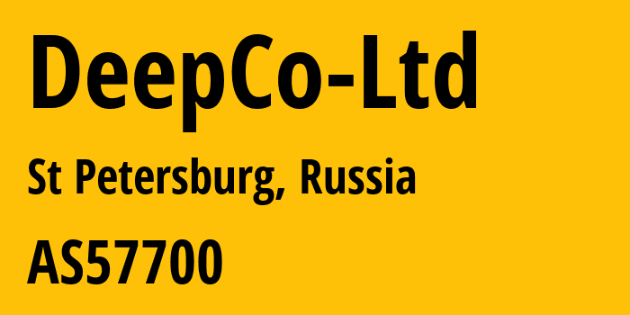 Информация о провайдере DeepCo-Ltd AS57700 DeepCo Ltd: все IP-адреса, network, все айпи-подсети