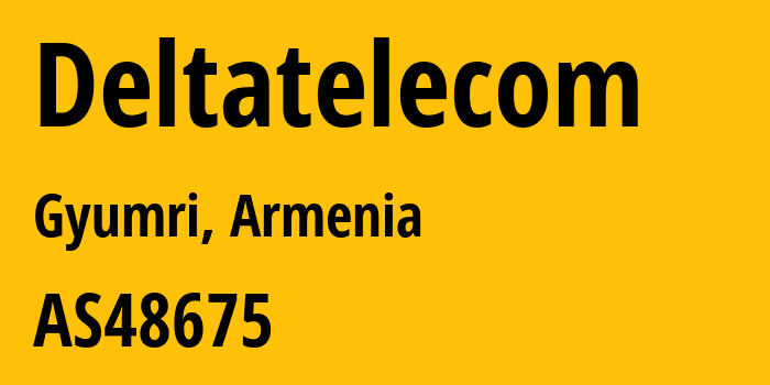 Информация о провайдере Deltatelecom AS48675 Diananet LLC: все IP-адреса, network, все айпи-подсети