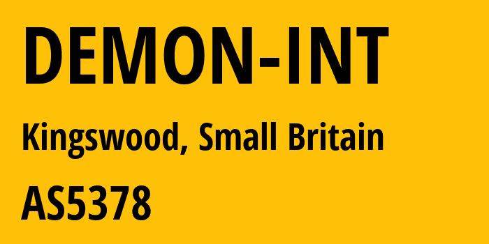 Информация о провайдере DEMON-INT AS5378 Vodafone Limited: все IP-адреса, network, все айпи-подсети