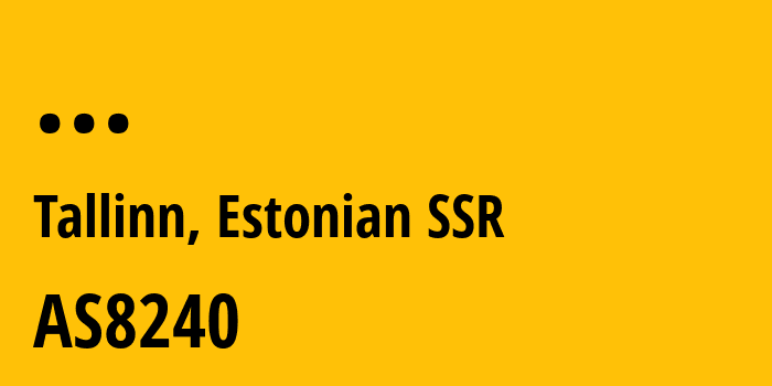 Информация о провайдере Department-of-Data-Communications-Estonian-Centre-of-Informatics AS8240 Information System Authority: все IP-адреса, network, все айпи-подсети