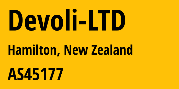 Информация о провайдере Devoli-LTD AS45177 Devoli: все IP-адреса, network, все айпи-подсети
