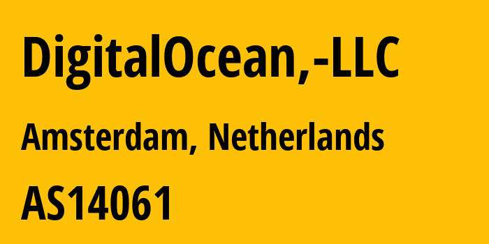 Информация о провайдере DigitalOcean,-LLC AS14061 DigitalOcean, LLC: все IP-адреса, network, все айпи-подсети