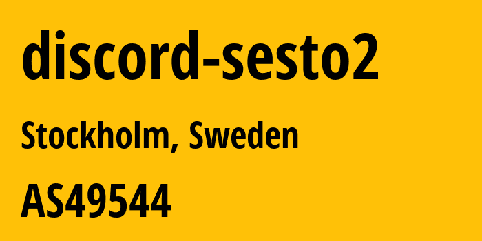 Информация о провайдере discord-sesto2 AS49544 i3D.net B.V: все IP-адреса, network, все айпи-подсети