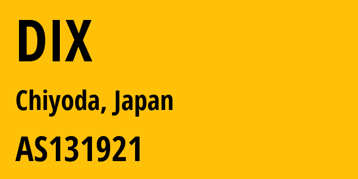 Информация о провайдере DIX AS131921 GMO GlobalSign Holdings K.K.: все IP-адреса, network, все айпи-подсети