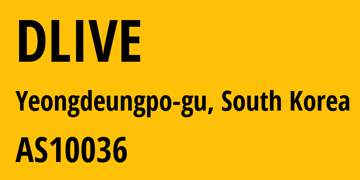 Информация о провайдере DLIVE AS10036 DLIVE: все IP-адреса, network, все айпи-подсети