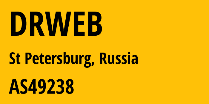 Информация о провайдере DRWEB AS49238 Doctor Web LLC: все IP-адреса, network, все айпи-подсети