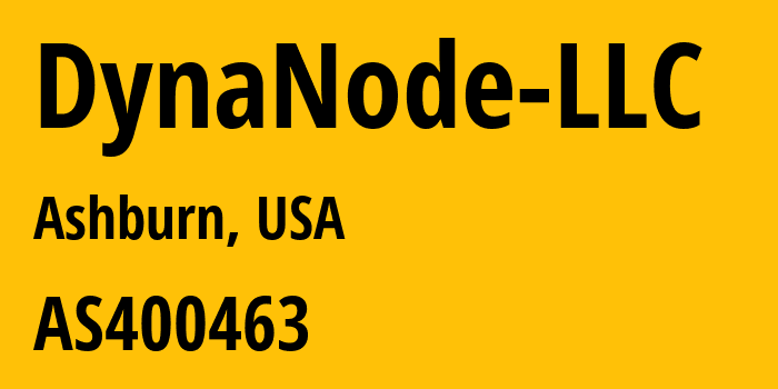 Информация о провайдере DynaNode-LLC AS400463 DynaNode LLC: все IP-адреса, network, все айпи-подсети