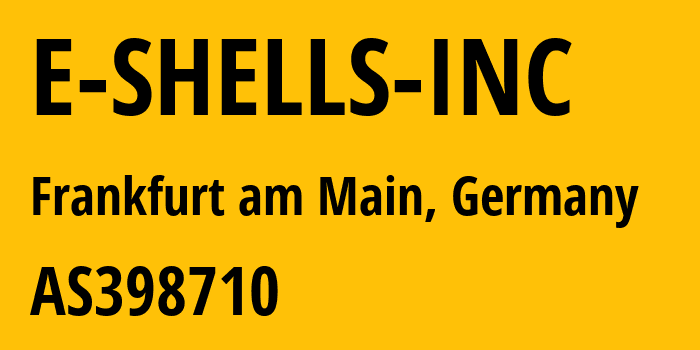 Информация о провайдере E-SHELLS-INC AS398710 E SHELLS INC: все IP-адреса, network, все айпи-подсети