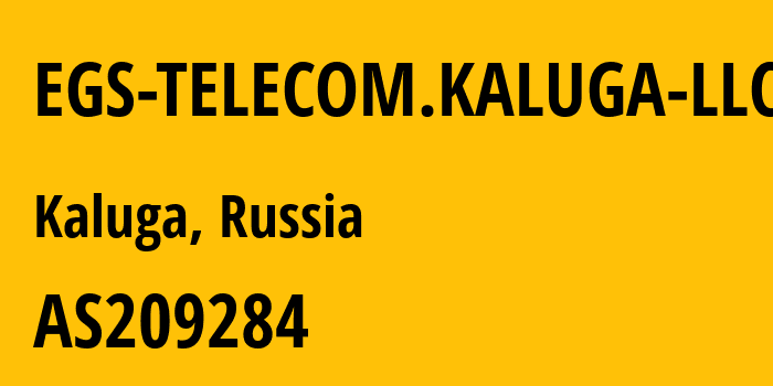 Информация о провайдере EGS-TELECOM.KALUGA-LLC AS209284 EGS-TELECOM.KALUGA LLC: все IP-адреса, network, все айпи-подсети
