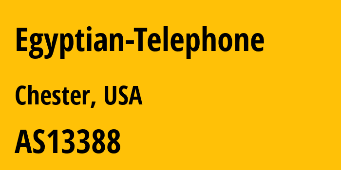 Информация о провайдере Egyptian-Telephone AS13388 Egyptian Telephone: все IP-адреса, network, все айпи-подсети