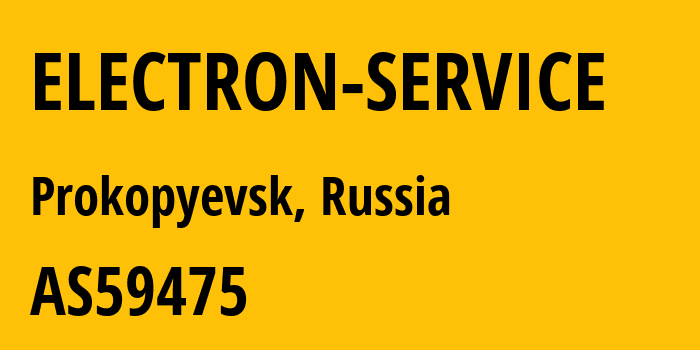 Информация о провайдере ELECTRON-SERVICE AS59475 Electron-Service Ltd.: все IP-адреса, network, все айпи-подсети