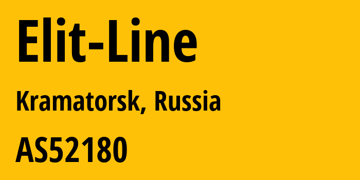 Информация о провайдере Elit-Line AS52180 Nikolay Victorovich Kucheruk PE: все IP-адреса, network, все айпи-подсети