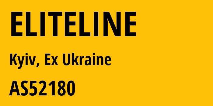 Информация о провайдере ELITELINE AS52180 Nikolay Victorovich Kucheruk PE: все IP-адреса, network, все айпи-подсети