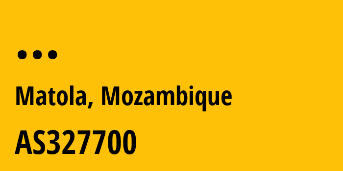 Информация о провайдере Empresa-Nacional-dos-Parques-de-Ciência-e-Tecnologia AS327700 Mozambique Research & Education Network - MoRENet: все IP-адреса, network, все айпи-подсети