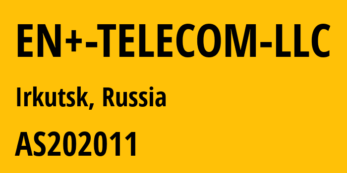 Информация о провайдере EN+-TELECOM-LLC AS202011 ENPLUS TELECOM: все IP-адреса, network, все айпи-подсети