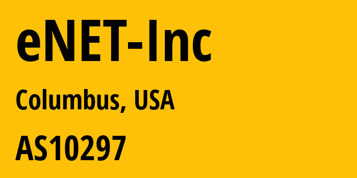 Информация о провайдере eNET-Inc AS10297 eNET Inc.: все IP-адреса, network, все айпи-подсети