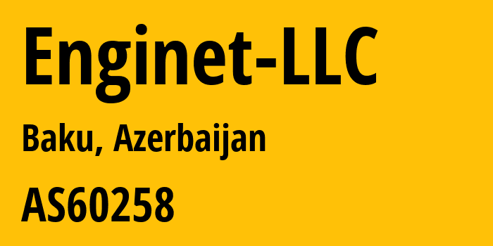 Информация о провайдере Enginet-LLC AS60258 ENGINET LLC: все IP-адреса, network, все айпи-подсети