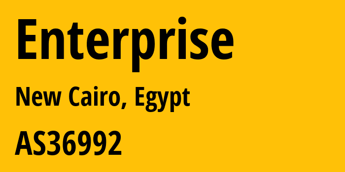 Информация о провайдере Enterprise AS36992 ETISALAT MISR: все IP-адреса, network, все айпи-подсети