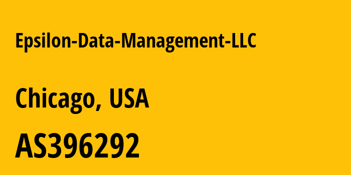 Информация о провайдере Epsilon-Data-Management-LLC AS396292 Epsilon Data Management LLC: все IP-адреса, network, все айпи-подсети