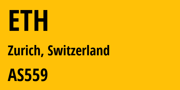 Информация о провайдере ETH AS559 SWITCH: все IP-адреса, network, все айпи-подсети