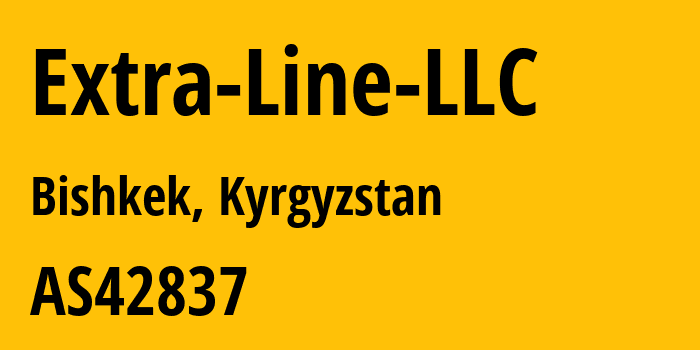 Информация о провайдере Extra-Line-LLC AS42837 Extra Line LLC: все IP-адреса, network, все айпи-подсети