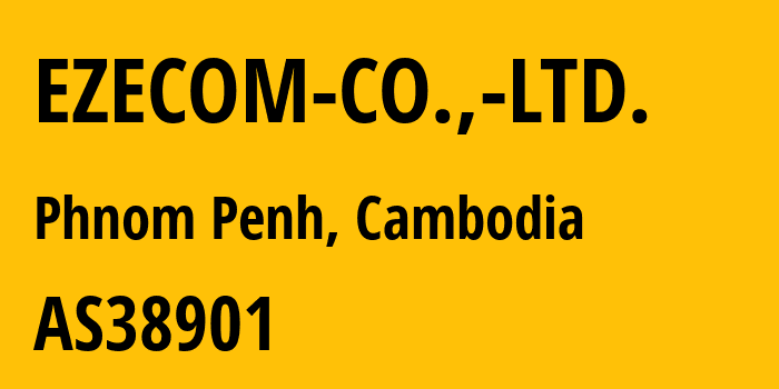 Информация о провайдере EZECOM-CO.,-LTD. AS38901 EZECOM CO., LTD.: все IP-адреса, network, все айпи-подсети