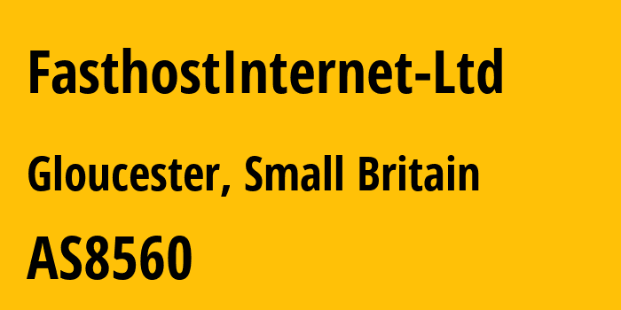 Информация о провайдере FasthostInternet-Ltd AS8560 IONOS SE: все IP-адреса, network, все айпи-подсети